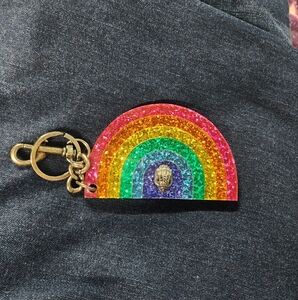 Kurt Geiger Rainbow Glitter Keychain